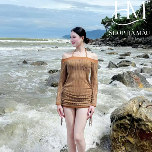 Sét Bikini đi biển ba món ren Lưới MON.TOGHI cá tính  [ BKN 889 ] HÀ bikini | BigBuy360 - bigbuy360.vn