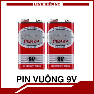 Pin Vuông 9V – Pin Than Dùng Cho Thiết Bị Điện Tử, Đồng Hồ, Micro