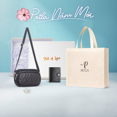 Túi nữ mini đeo chéo dáng ngang dễ thương PETLA LN39