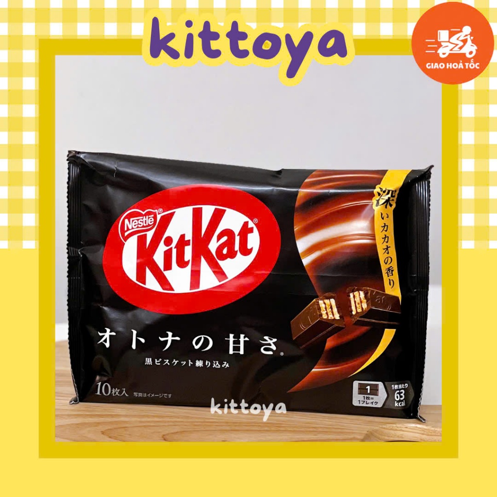 [ MẪU MỚI NHẤT ] KITKAT SOCOLA ĐEN HÀNG NỘI ĐỊA NHẬT