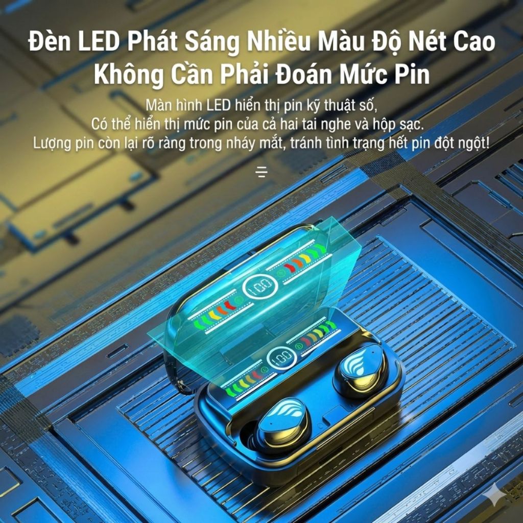 Tai nghe Bluetooth M27 SoundTech âm thanh vòm 360 sống động, xem phim nghe nhạc liên tục 3h | BigBuy360 - bigbuy360.vn