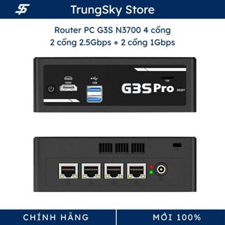 PC Router N3700, N4100, J4125, N100, 1215U chạy RouterOS, Pfsense, Openwrt, Linux, Proxmox, TSProxy