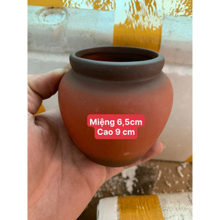 Chậu mini bonsai gốm đất nung bát tràng