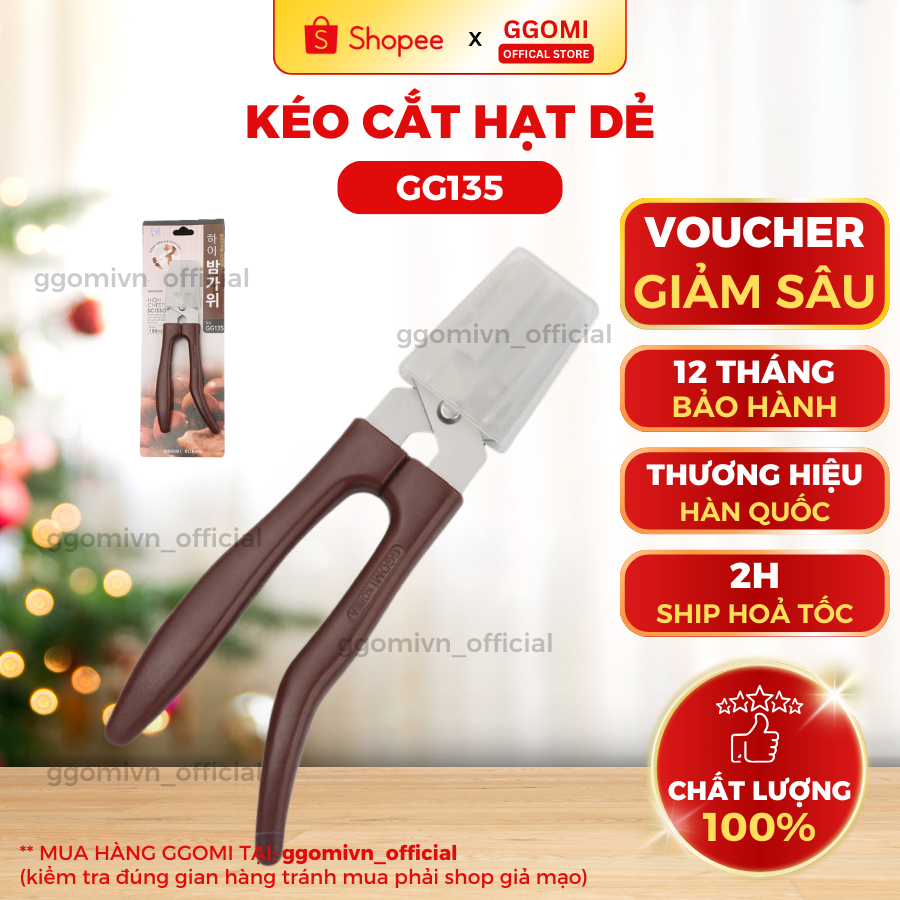 Kéo cắt hạt dẻ cao cấp Ggomi GG135 thương hiệu Hàn Quốc