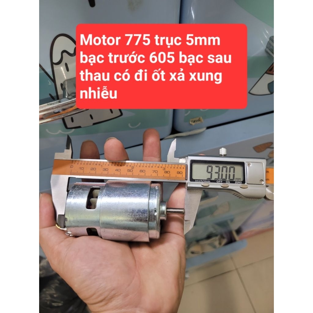 Motor 775 mô tơ 18V cốt dài 13mm LESHI