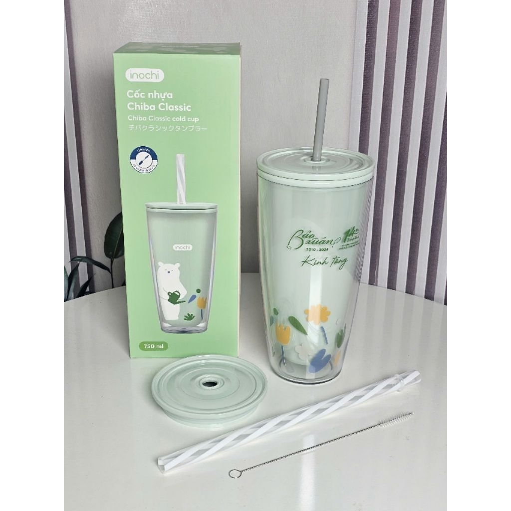 LY NHỰA HAI LỚP INOCHI CAO CẤP 700ML