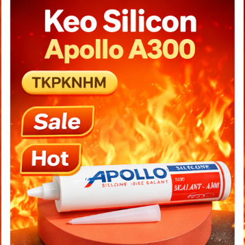 Keo Silicon Apollo A300 (Trắng Trong - Trắng sữa - Đen - Xám)