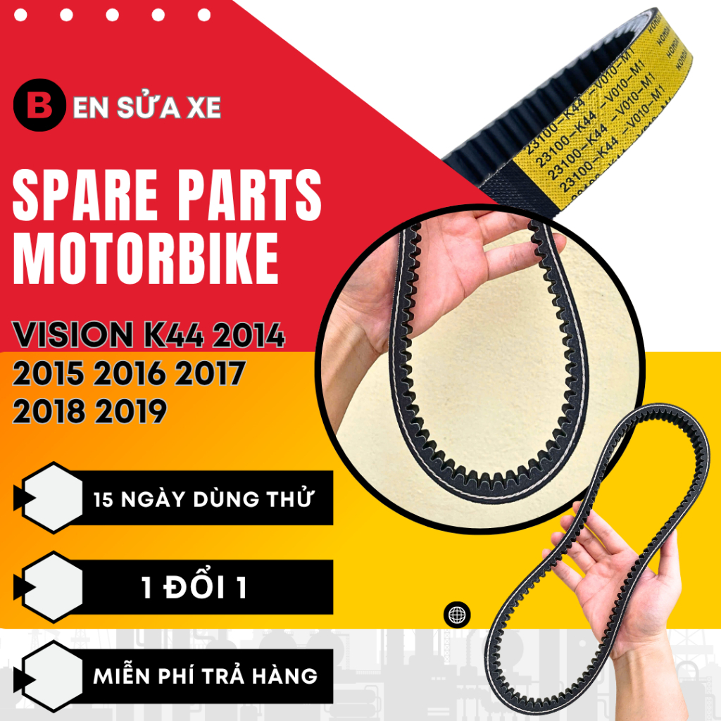 Dây curoa(Cao Cấp) Vision 2014 2015 2016 2017 2018 2019 2020 K44 Indonesia