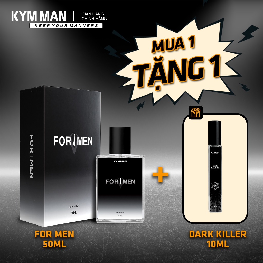 Nước Hoa Nam Kymman Formen Hương Thơm Nam Tính – Mạnh Mẽ - Lôi Cuốn 50ml