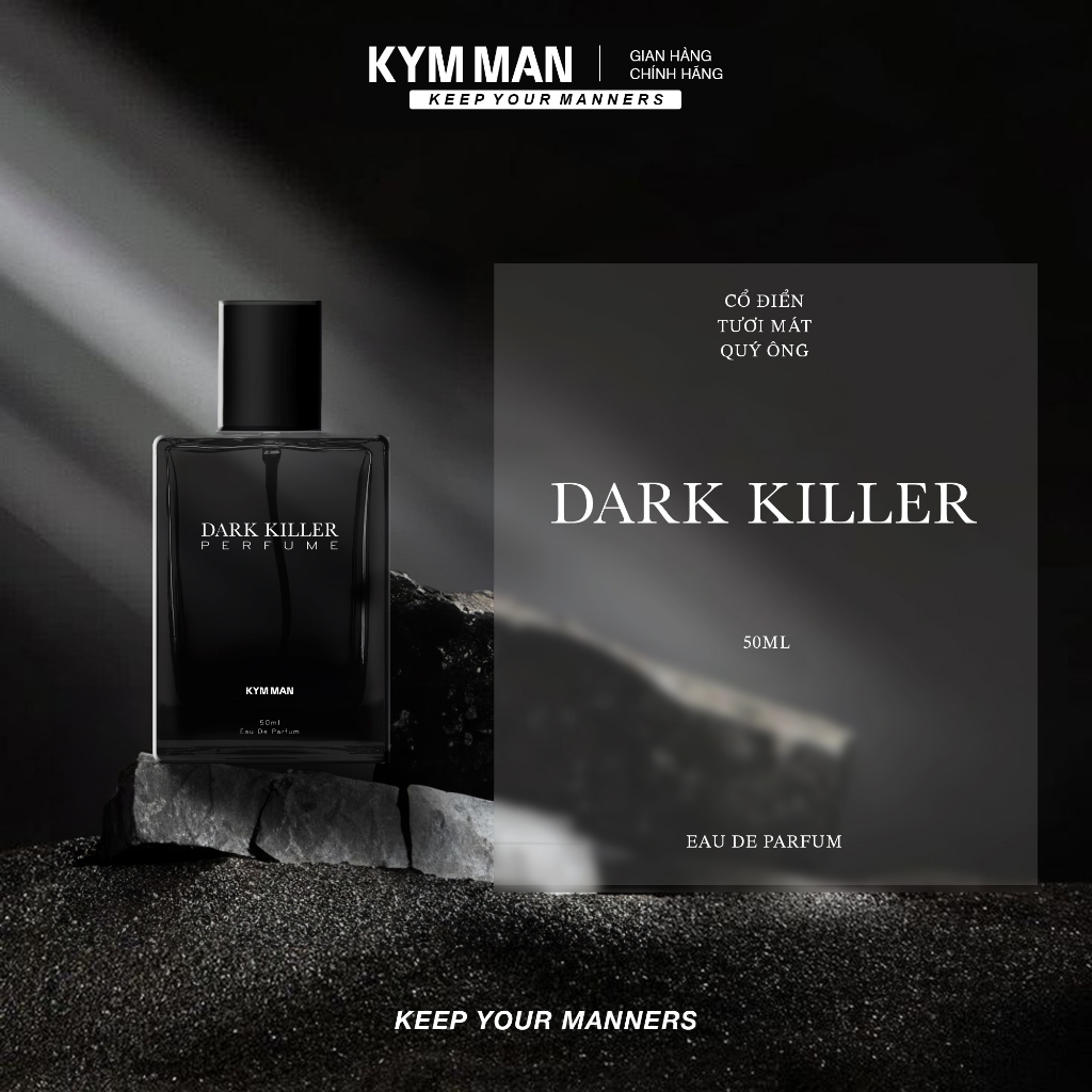 Nước Hoa Nam Kymman Dark Killer 50ml- Hương nam tính sang trọng