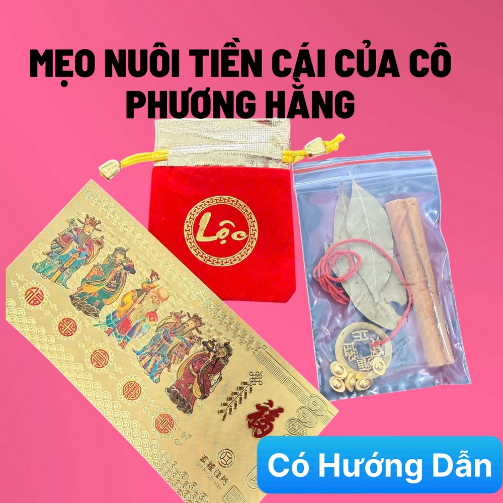 (ĐÃ TH.ỈNH, KÈM HƯỚNG DẪN) Bộ Ngũ Lộc 6 Món Chiêu Tài Phong Thủy Đài Loan – Cách Nuôi Tiền Cái Chuẩn, Hút Lộc Đầu Năm