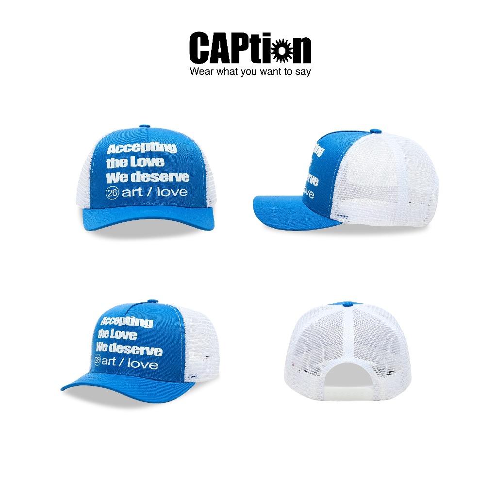 Nón Lưỡi Trai Phối Lưới CAPtion x Babie Club Art/Love Trucker Hat Unisex