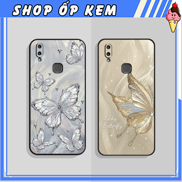 Ốp Lưng Vivo Y11 ( Vivo 1906 ) HOA XINH BƯỚM LẤP LÁNH XINH