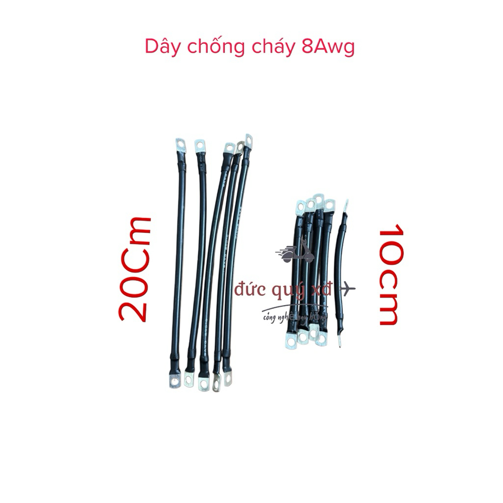 Dây Nối Bình Ắc Quy Xe Điện Chịu Tải Cao Dây Chống Cháy 8Awg 10Awg
