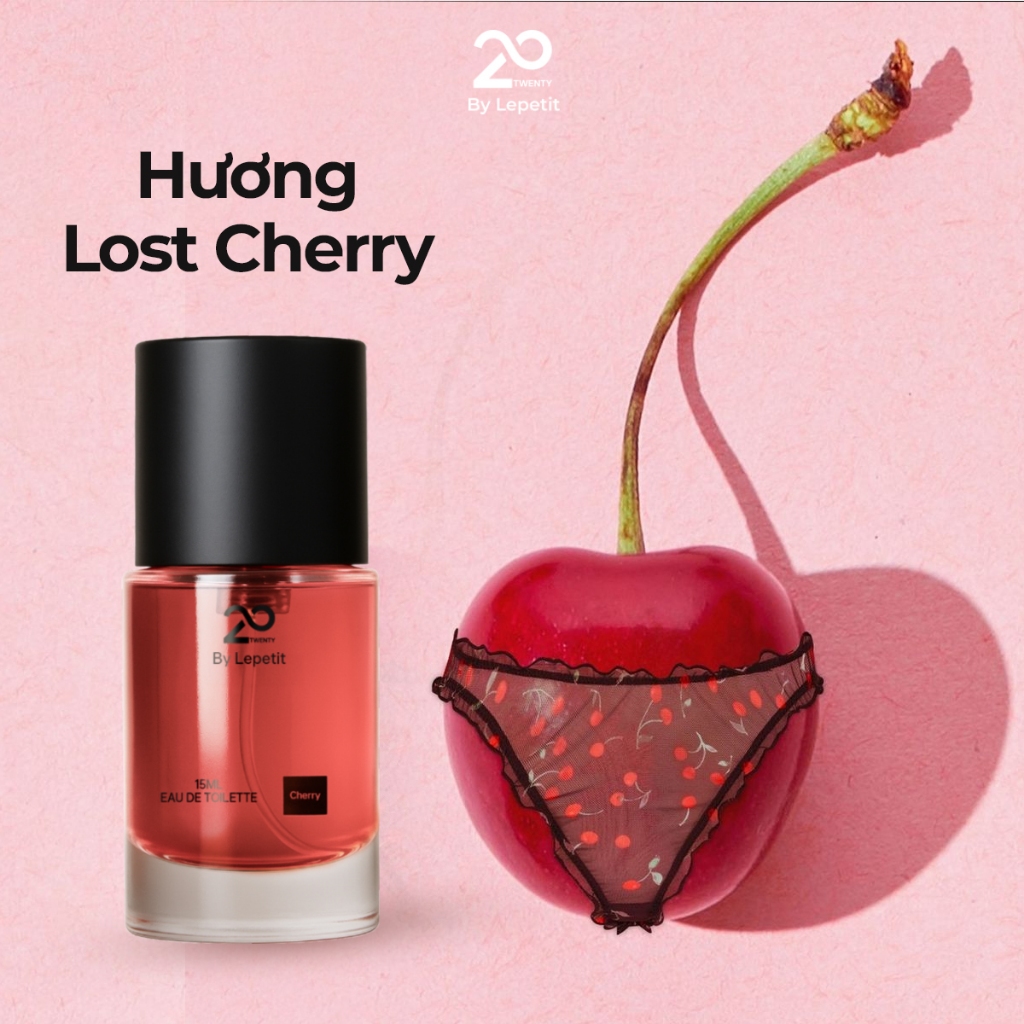 Nước hoa vùng kín nữ Twenty by Lepetit hương Lost Cherry 15ml – Lưu hương lâu, quyến rũ, tự tin