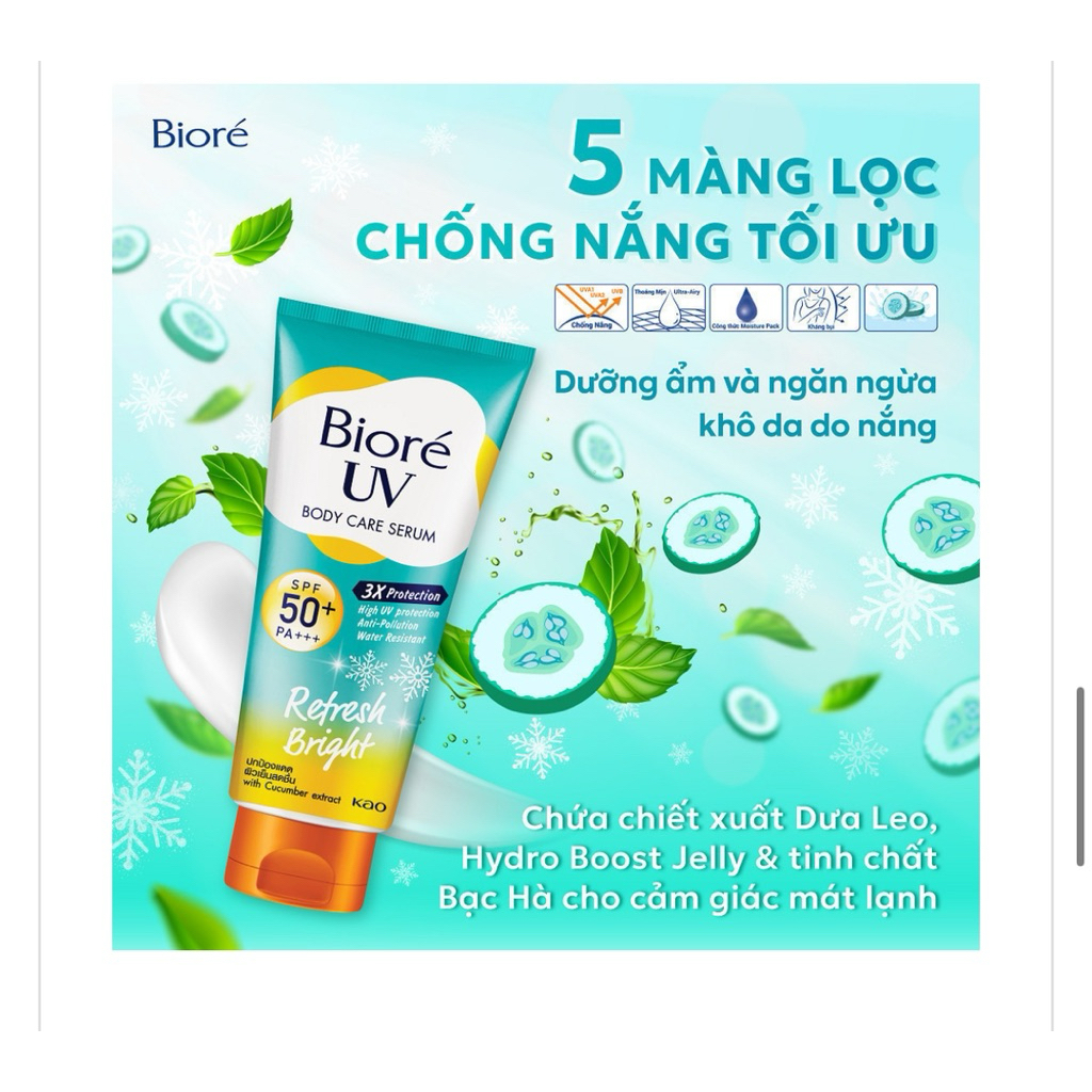 Kem Chống Nắng Biore UV Body Refresh Bright SPF50