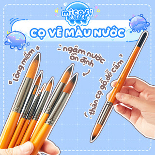 Cọ Vẽ Màu Nước Micofi Hoạ Cụ, Cọ Vẽ Màu Acrylic Gouache Tranh Tô Màu Anime Hoạt Hình, Bút Vẽ Đi Nét Sơn Dầu Lông Mềm