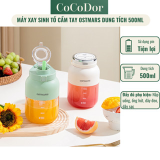 Máy Xay Sinh Tố Cầm Tay Vovi Ostmars Sử dụng pin, sạc tiền lợi, thuận tiện mang đi du lịch