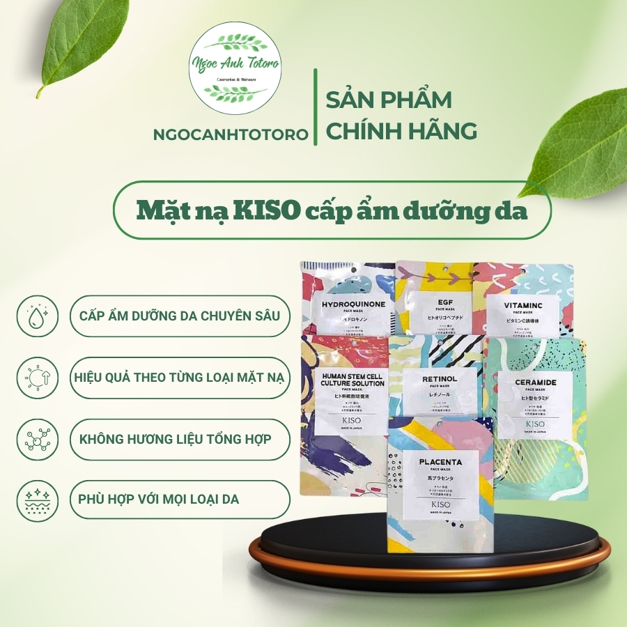 Mặt nạ KISO cấp ẩm dưỡng da chuyên sâu