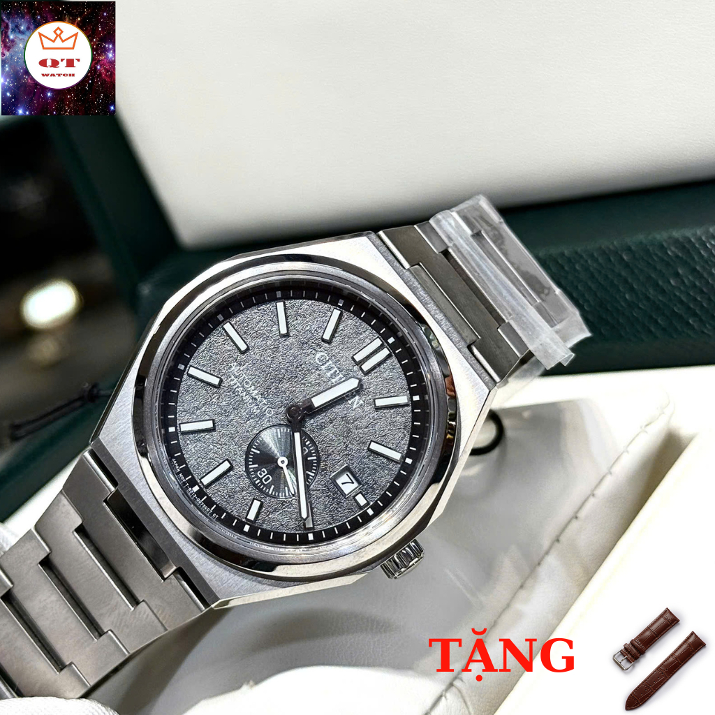 Đồng Hồ Nam CITIZEN Zenshin Super Titanium NJ0180-80H Chính Hãng Tặng Kèm Dây Da Cao Cấp
