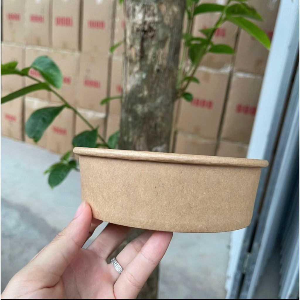 100 chiếc tô giấy nâu 500ml