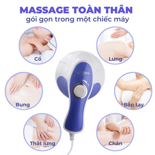 Máy Massage Cầm Tay Relax - massage vai gáy, cổ, bụng, Thư Giãn Mệt Mỏi, máy massage 5 đầu