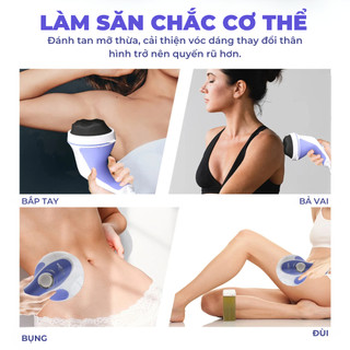 Máy Massage Cầm Tay Relax - massage vai gáy, cổ, bụng, Thư Giãn Mệt Mỏi, máy massage 5 đầu