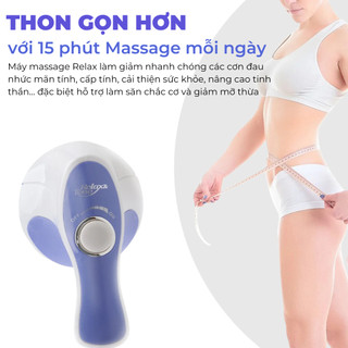 Máy Massage Cầm Tay Relax - massage vai gáy, cổ, bụng, Thư Giãn Mệt Mỏi, máy massage 5 đầu