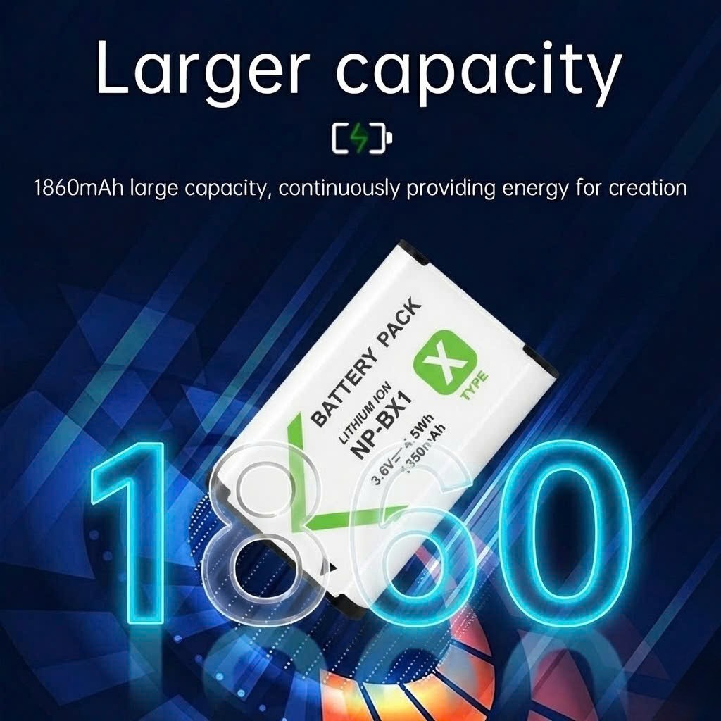 Pin Thay Thế Sony NP-BX1 1350mAh – Quay Vlog Ổn Định Cho ZV-1 & RX100 Mark I–VII