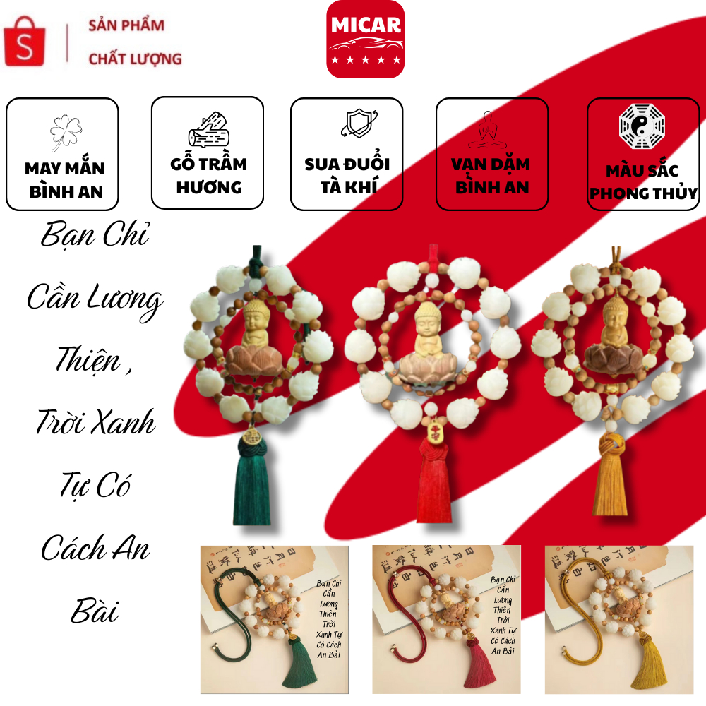 Khánh treo xe MICAR – Vòng Gỗ Trầm Hương