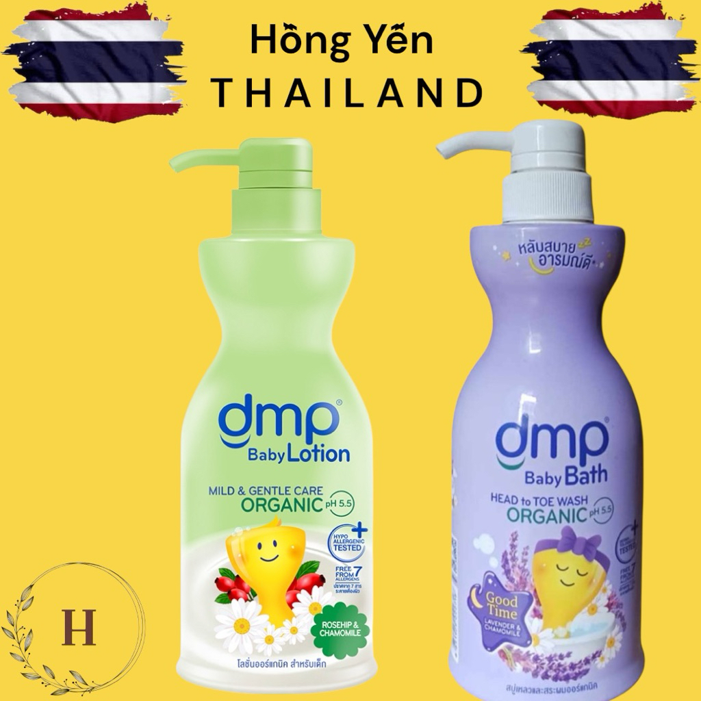 Sữa Tắm Gội Cho Bé DMP Organic 480ml Hàng Thái Lan