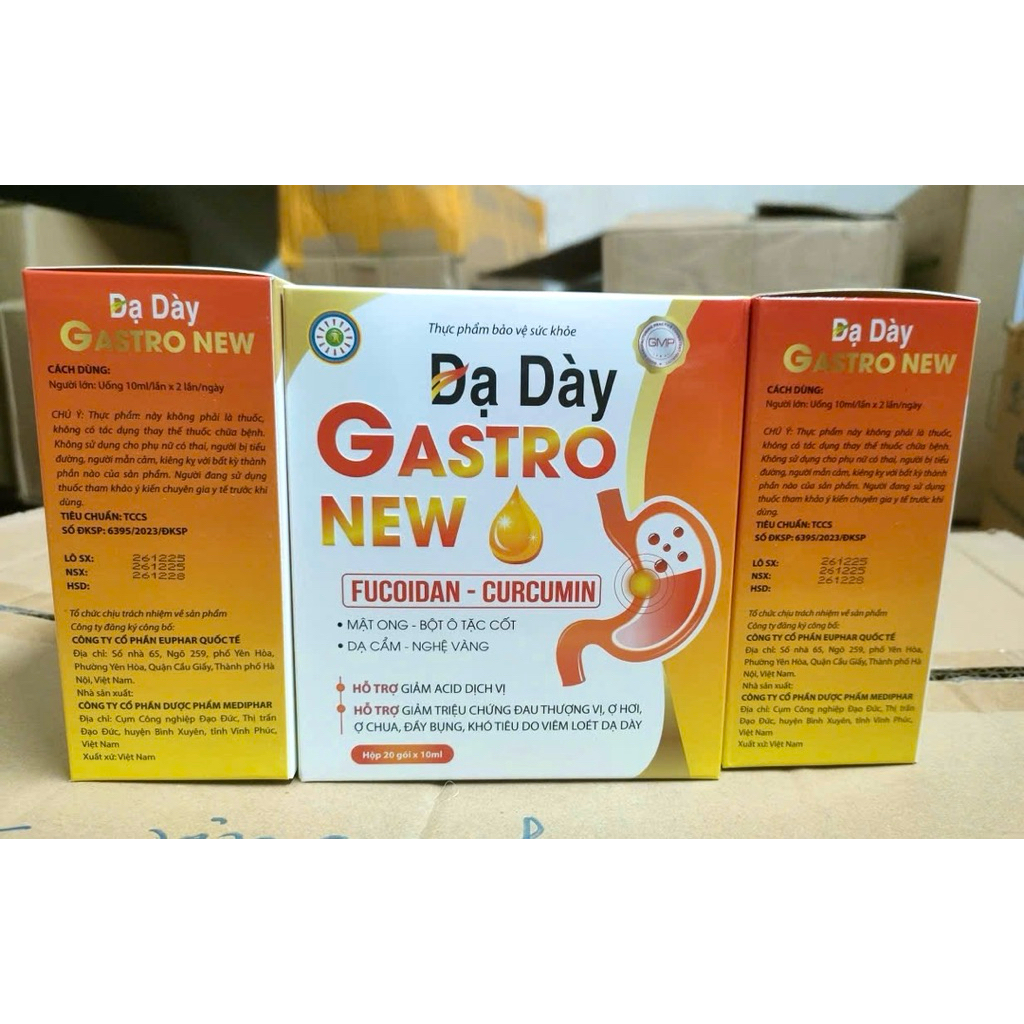 Gel Nghệ Mật Ong CURCUMIN NANO GASTRO - Hỗ trợ Giảm Viêm Loét Dạ Dày, Giảm Ợ Hơi, Giảm Tác Hại Rượu 