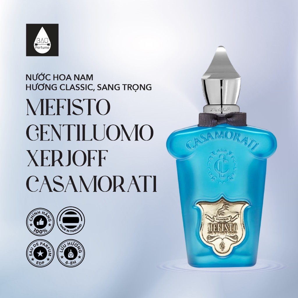 [Chính Hãng] Nước hoa nam Ý Mefisto Gentiluomo Xerjoff Casamorati hương Classic tươi mới, sang trọng