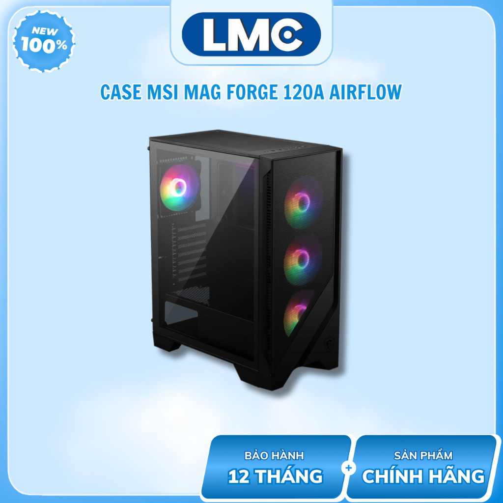 Vỏ Case MSI MAG FORGE 120A AIRFLOW ( ATX - 6 Fan RGB)
