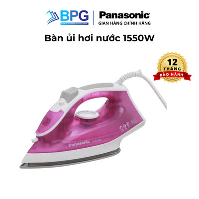Bàn ủi hơi nước Panasonic NI-M250TPRA công suất 1550W, đế Titanium chống dính, dung tích bình 210ml