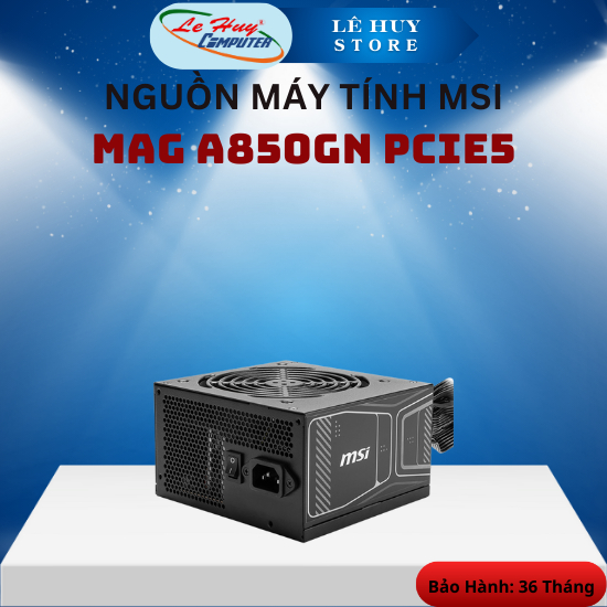 Nguồn Máy Tính MSI MAG A850GN PCIE5 - Hàng Chính Hãng