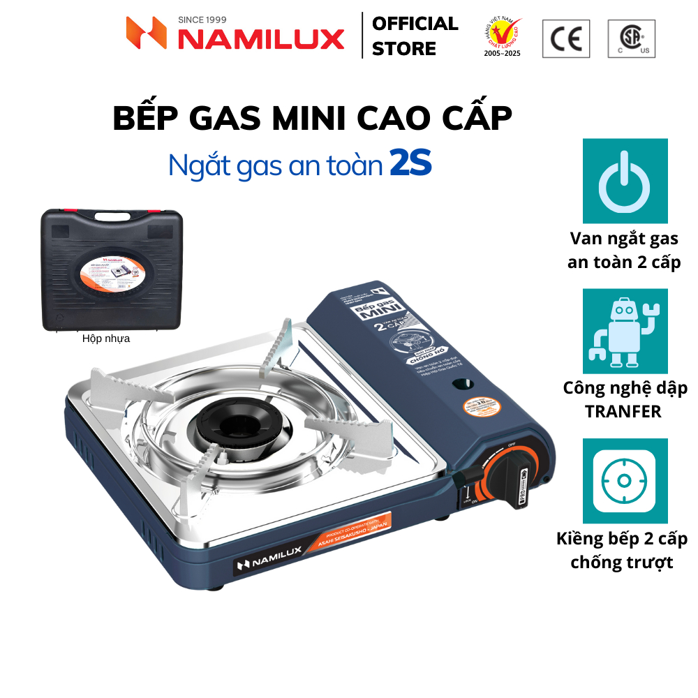 Namilux PL2021PS - Bếp Gas Mini Du Lịch Cao Cấp