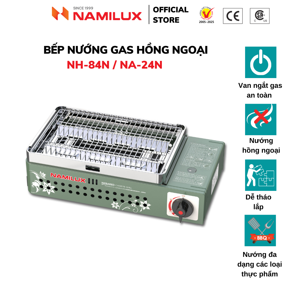 Bếp Nướng Hồng Ngoại NaMilux NH-84N / NA-24N I Tiện Lợi An Toàn Cho Mọi Gia Đình I Bảo Hành 06 Tháng I Hàng Chính Hãng