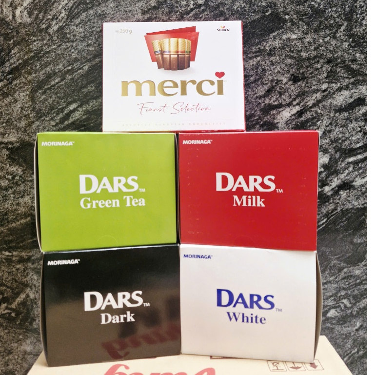Socola Dars Morinaga Hộp 420g (10 thanh x 42g)/Socola Merci 250g