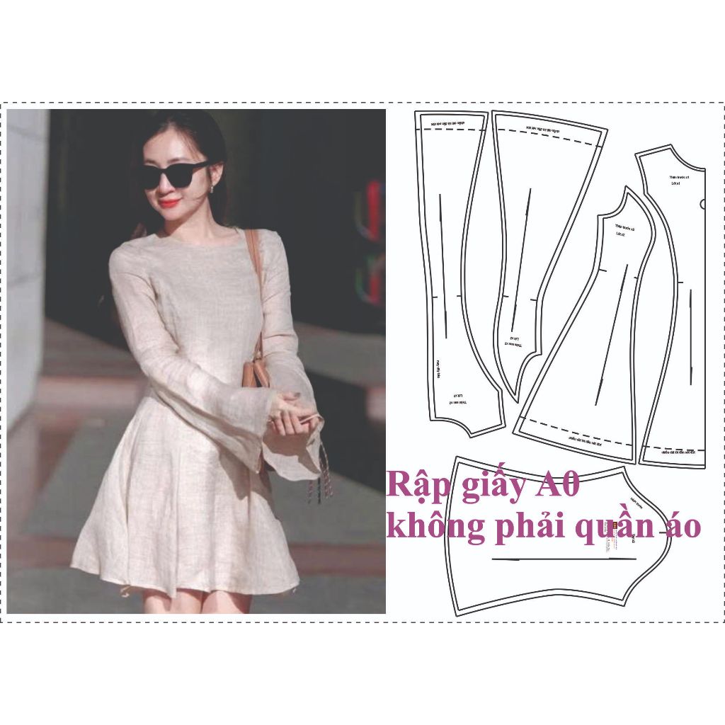Rập giấy A0 mã 1833 - rập may vá