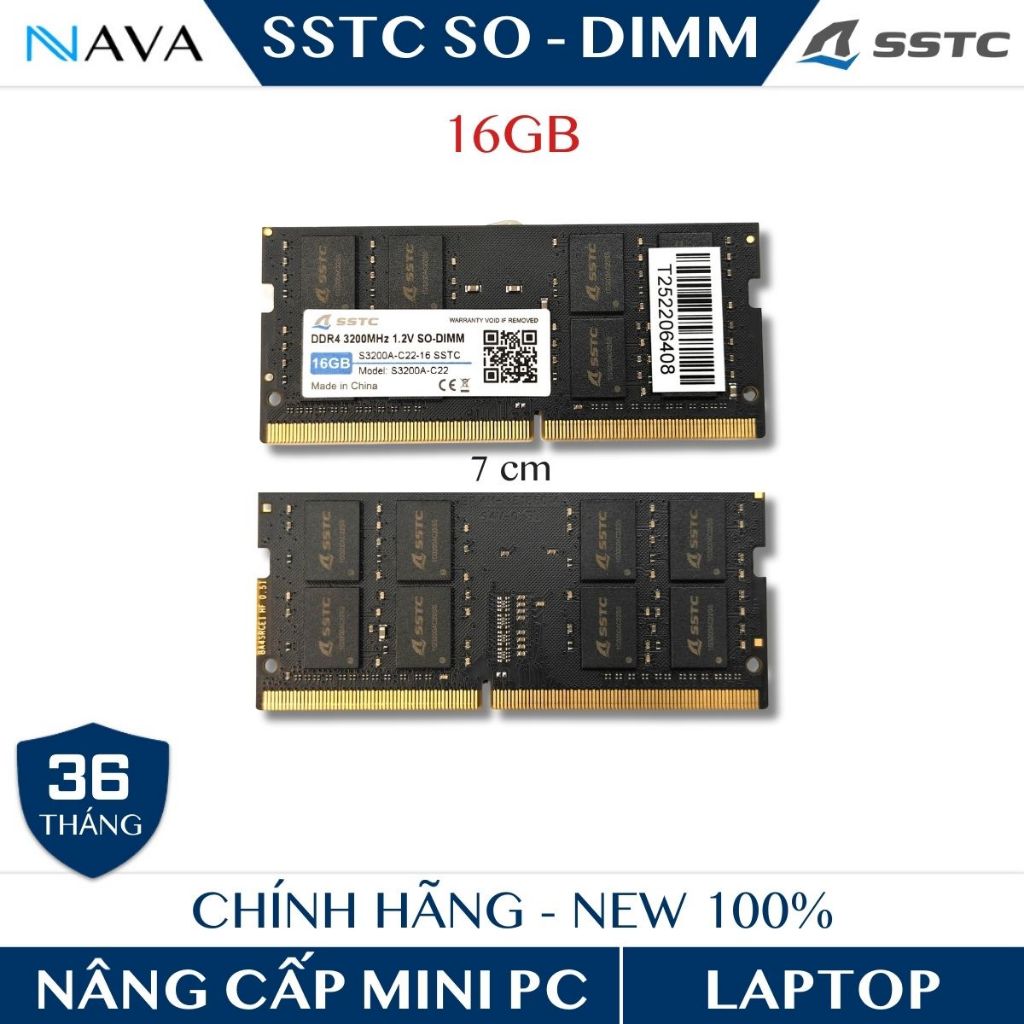RAM SSTC 16GB Bus 3200 DDR4 Dành Riêng Cho Intel, SO - DIMM Cho Laptop/Mini PC | BigBuy360 - bigbuy360.vn