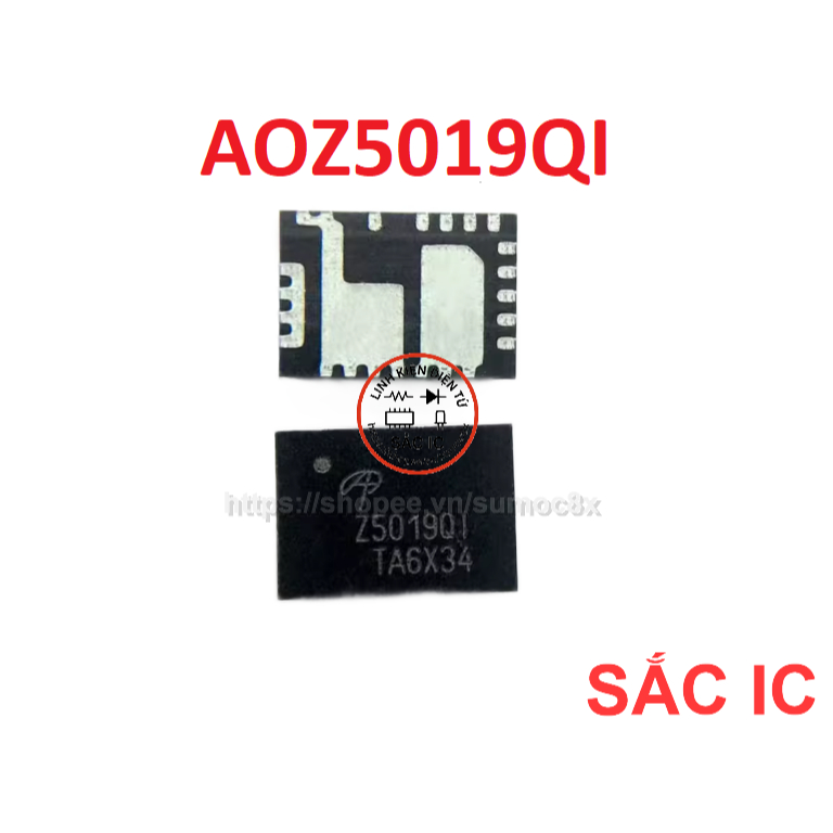 [A150] AOZ5019QI Z5019Q1 Z5019QI 5019 ic nguồn trên bo mạch - Mới nguyên bản - Original NEW