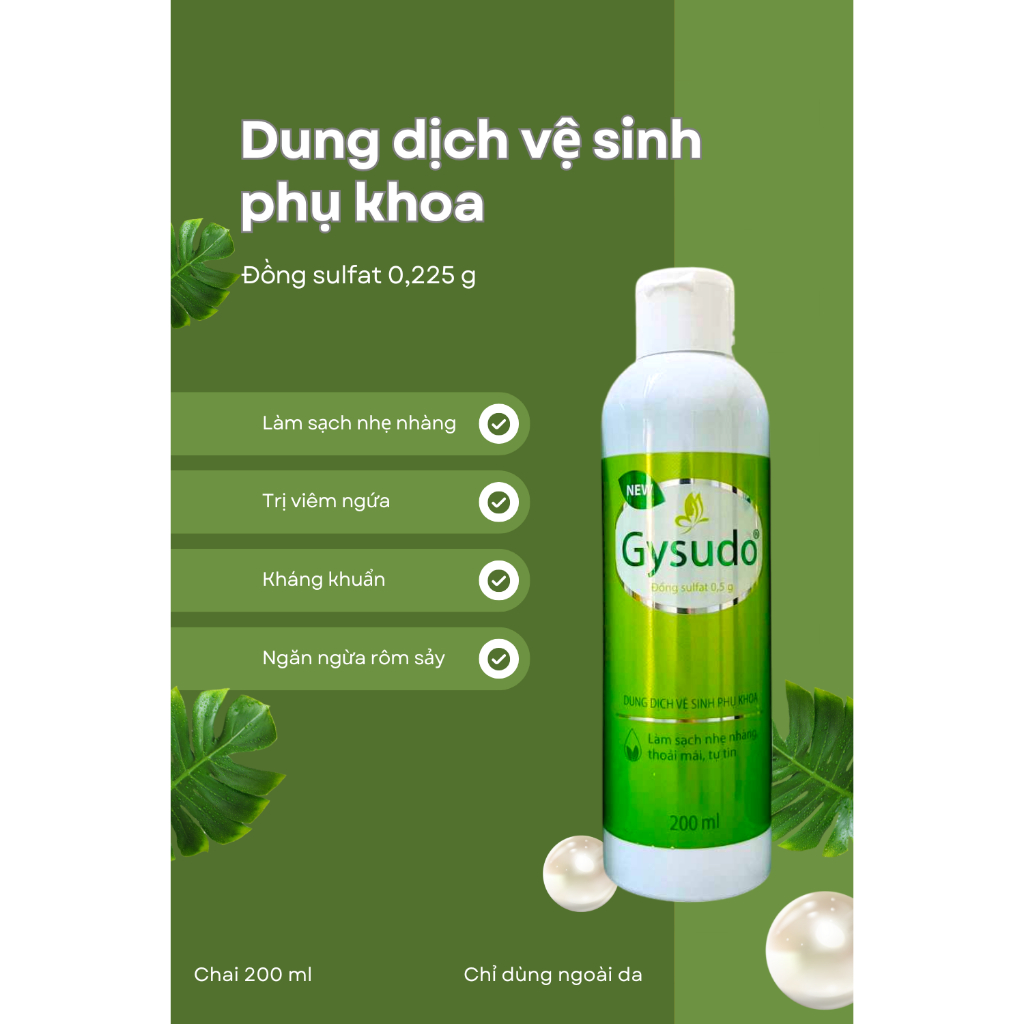 Dung dịch vệ sinh Gysudo chai 90ml và 200ml hương thơm dịu nhẹ, an toàn lành tính