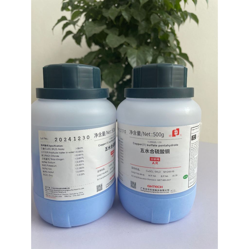 Copper (II) Sulfate Pentahydrate CuSO4.5H2O – Đồng Sunfat Xanh – Hóa Chất Phòng Thí Nghiệm / Nông Ng
