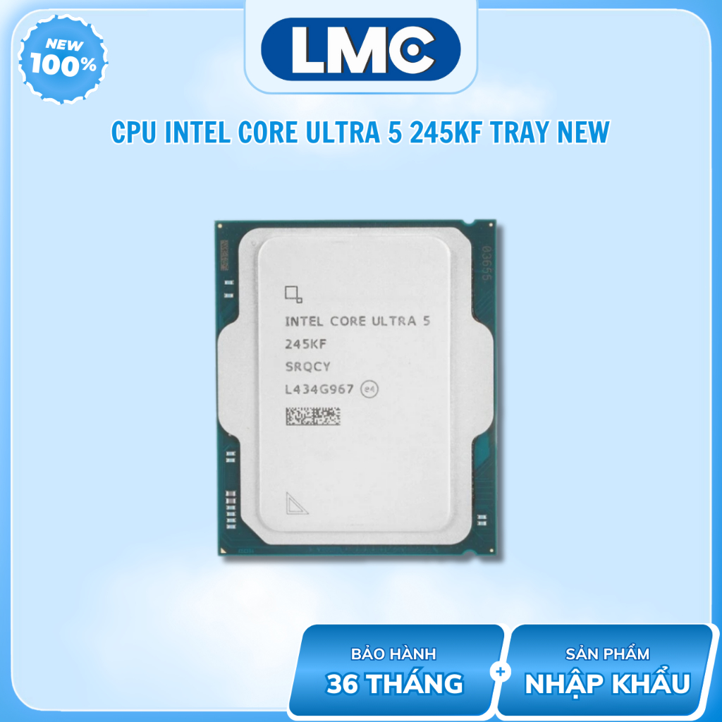 [ Full VAT ] CPU Intel Core Ultra 5 245KF / Ultra 7 265KF Tray New