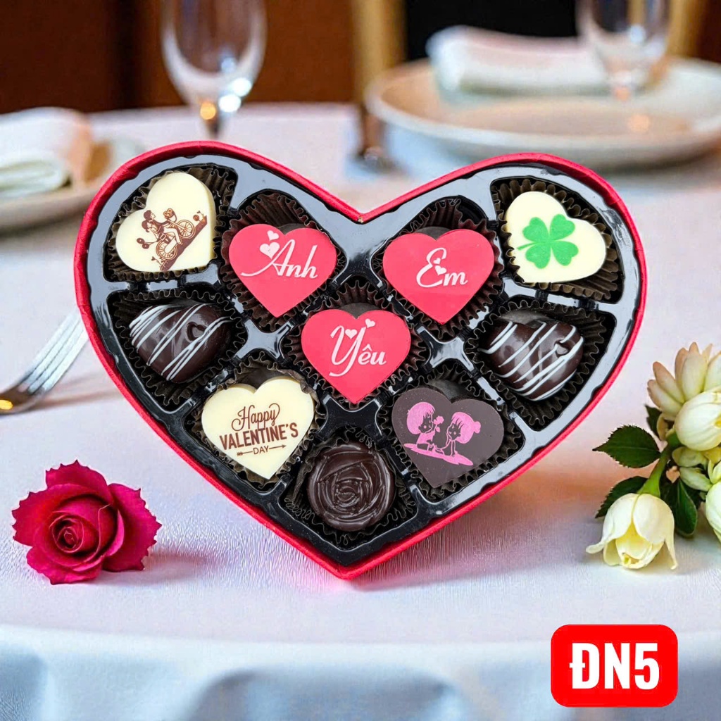 Socola valentine cao cấp (Viết chữ theo yêu cầu)