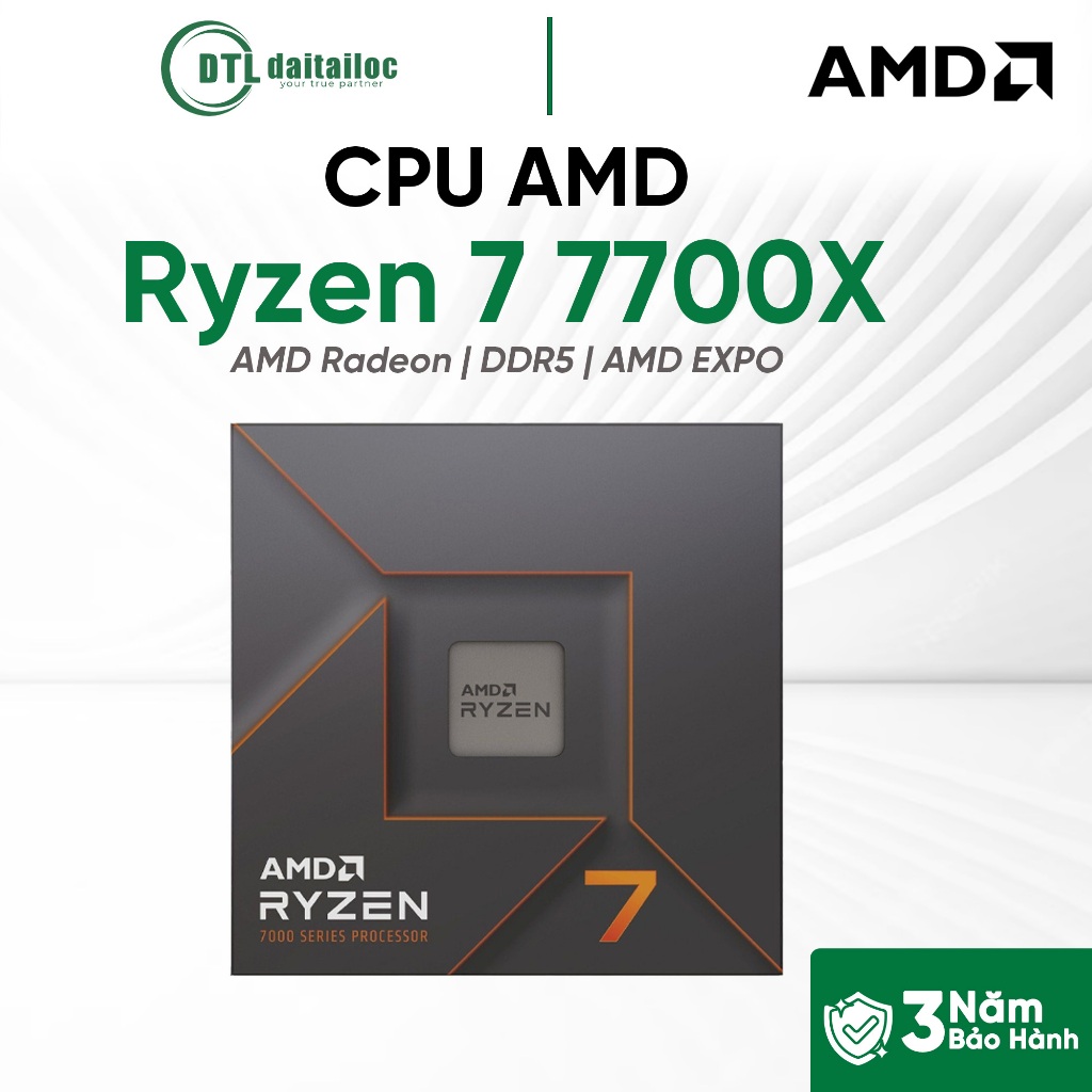 CPU AMD Ryzen 7 7700X | Chính Hãng | Bảo Hành 36 Tháng