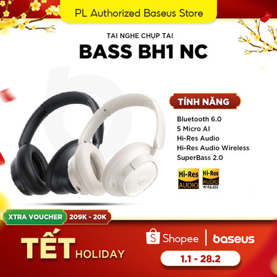 Tai Nghe Chụp Tai Baseus Bass BH1 NC Bluetooth 6.0 5 Micro AI Hi-Res Audio - Wireless SuperBass 2.0