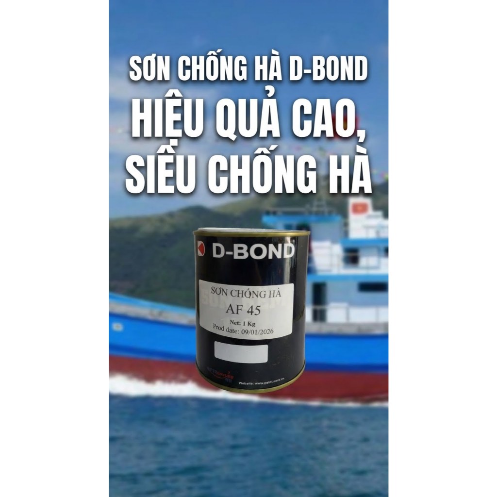 Sơn Chống Hà D-BOND , ĐỎ OXID, siêu chống hà giảm tiết thụ nhiên liệu tàu