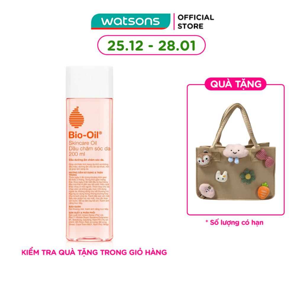 Dầu Dưỡng Bio-Oil Giảm Rạn Da Mờ Sẹo Specialist Skincare Oil 200ml